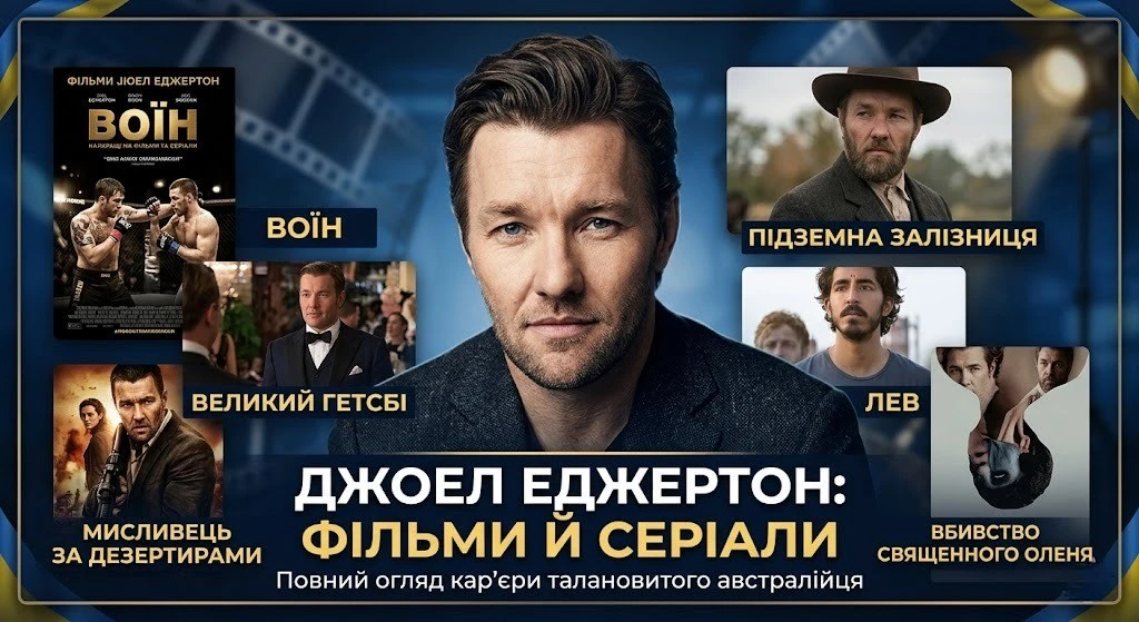 Від драми до фантастики: найкращі Джоел Еджертон фільми й серіали